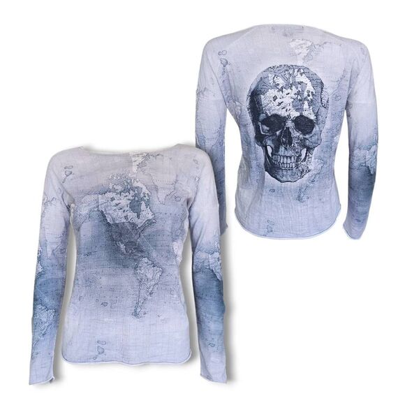 graphic mall goth knit top - Picture 1 of 7